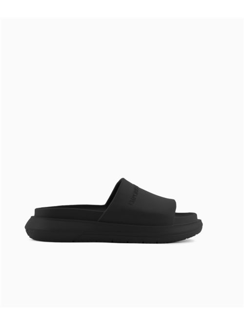 LOGO SANDALS EMPORIO ARMANI | EM005960.AF26000UC001 BLACK